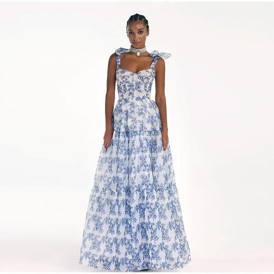 Julie Maxie Tie-Strap Dress