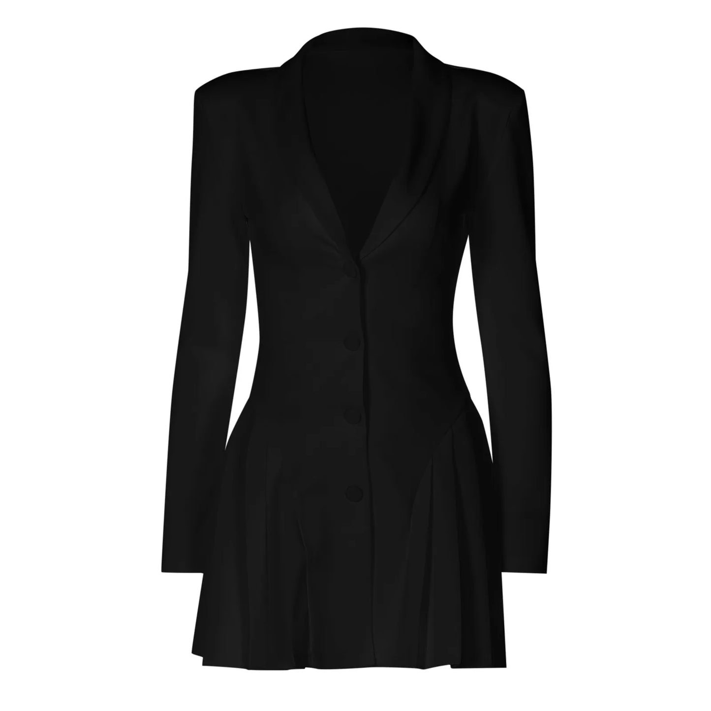 V-Neck Blazer Dress